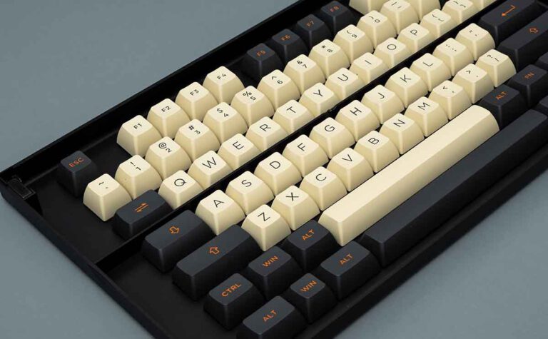 AKKO Keycap set Carbon Retro PBT Double Shot ASA profile 158 nút