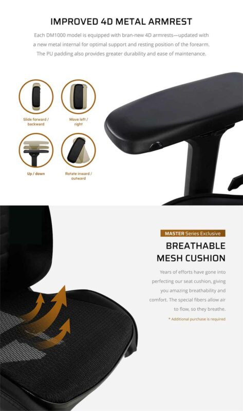 Ghế DXRACER Master series DMC/IA233S/W (DMC-I233S-W-A2) - AKKO Gear