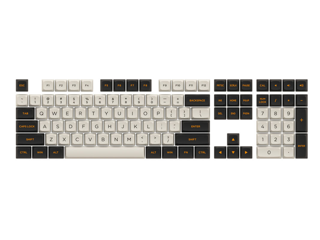 AKKO Keycap set – Carbon Retro (PBT Double-Shot/ASA Low profile/155 nút ...
