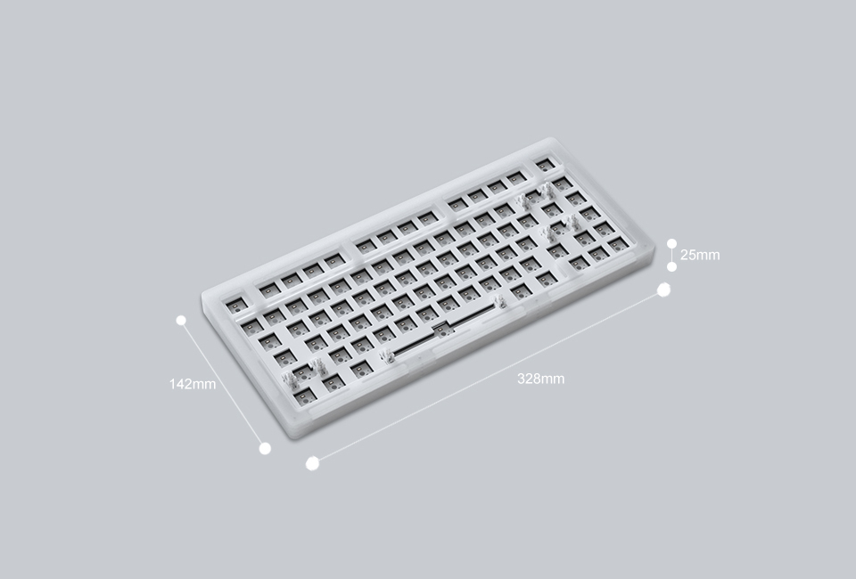 Kit bàn phím cơ AKKO ACR75 - White