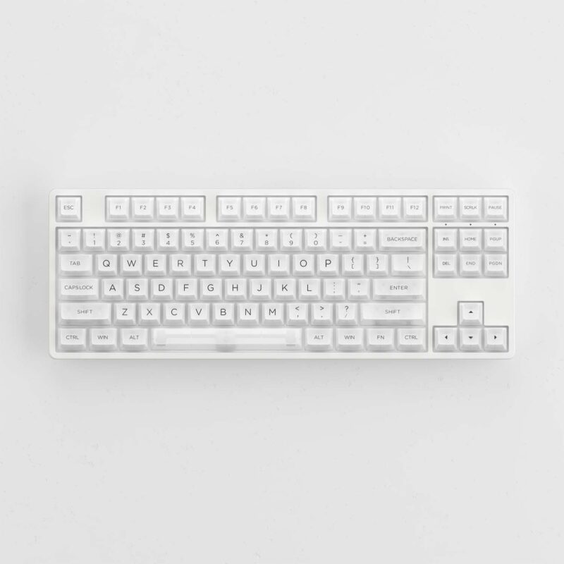 AKKO Clear Keycaps Set v2 White (PC / ASA profile / 155 nút) AKKO Gear