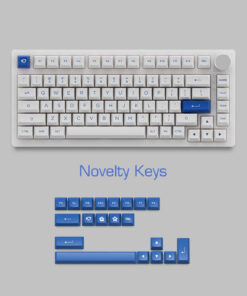 Keycap tặng kèm của bàn phím AKKO PC75B Plus Blue on White