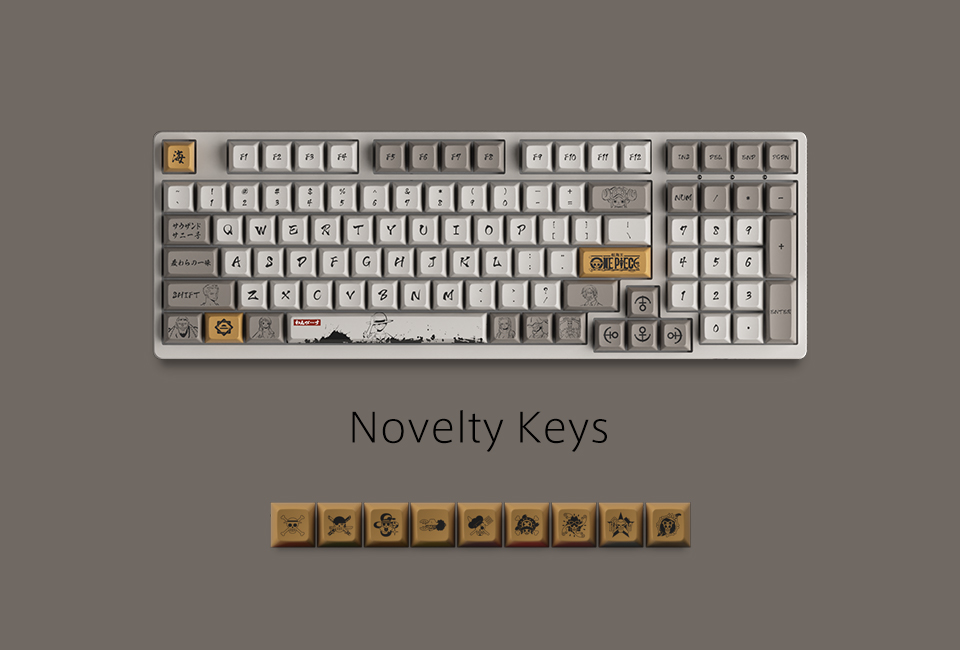 Keycap tặng kèm của bàn phím AKKO 3098S One Piece