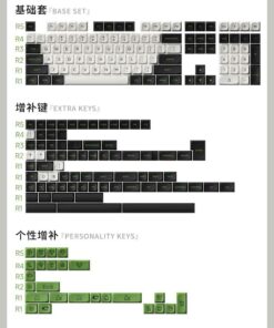 227 nút trong AKKO Keycap set - Panda (MDA profile)