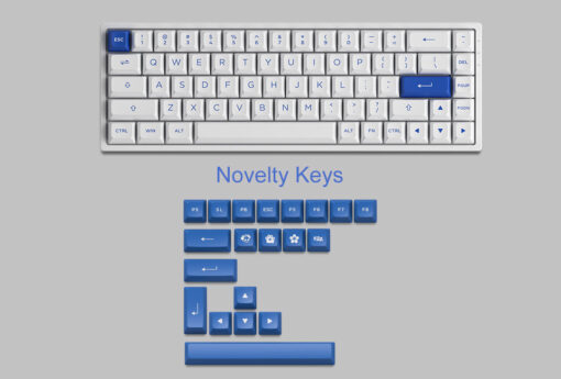 Keycap tặng kèm của AKKO 3068B Plus Blue on White