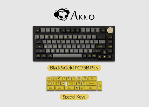 Keycap tặng kèm của AKKO PC75B Plus v2 Black&Gold