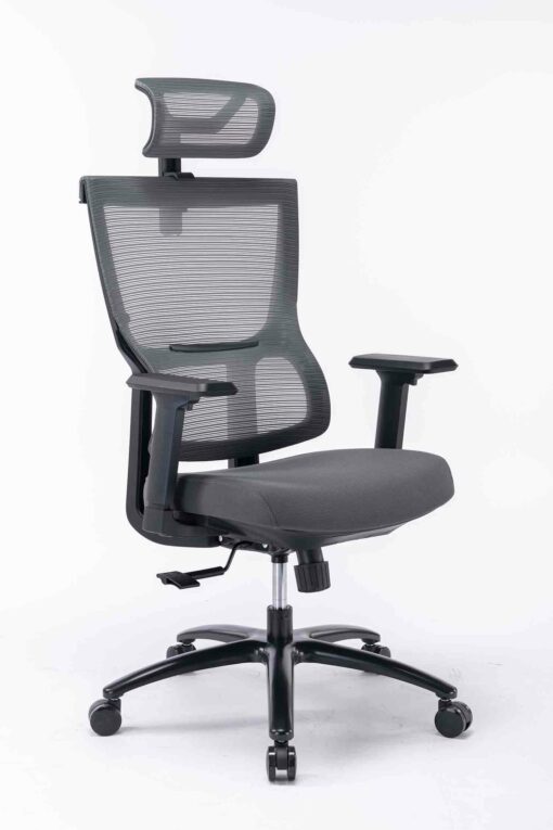 Ghế công thái học ergonomic WARRIOR – Hero series – WEC506v2 Black/Gray