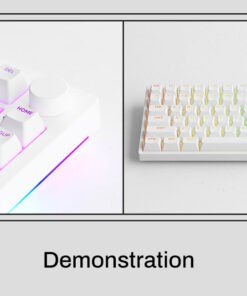 Keycap ASA xuyên LED màu trắng khi lên phím