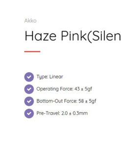 Thông số chi tiết của AKKO CS Switch - Haze Pink