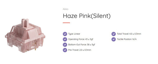 Thông số chi tiết của AKKO CS Switch - Haze Pink