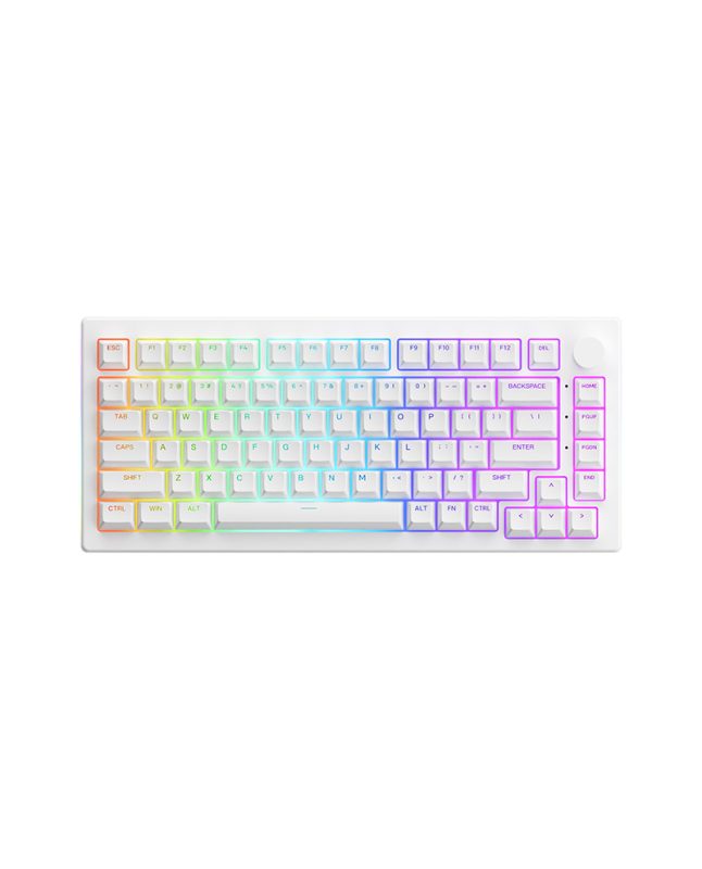 Bàn Phím cơ AKKO 5075B Plus White (Multi-modes / RGB / Gasket mount ...